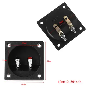 

Terminal Cup Connector 270 Parts Express Double Binding Posts Twist Gold Banana Jacks Recessed Subwoofer Speaker Box Enclosure