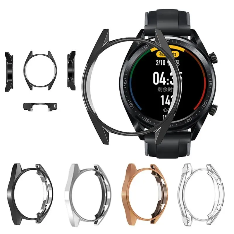 Противоударный Гальванизированный ТПУ чехол Защитный чехол для huawei Watch GT протектор