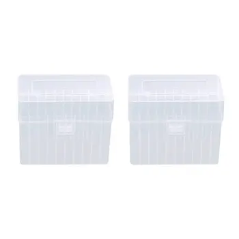 

2Pcs Coin Slabs Storage Box Plastic Organizer Holder 10 Coin Capacity