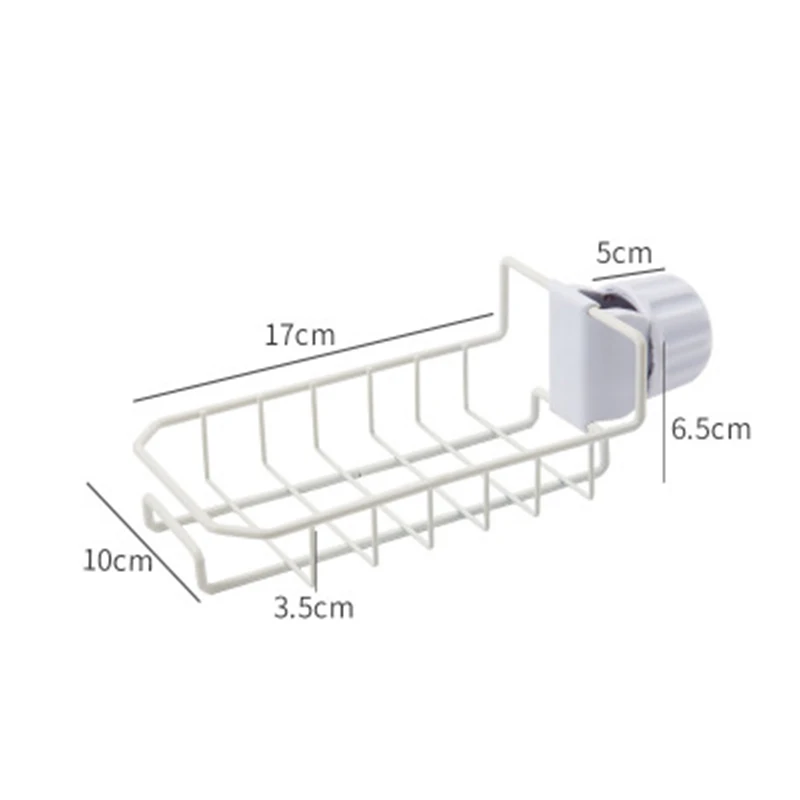 

For Kitchen Bathroom Organizer Storage Hanging Basket Sponge Drain Rack Holder