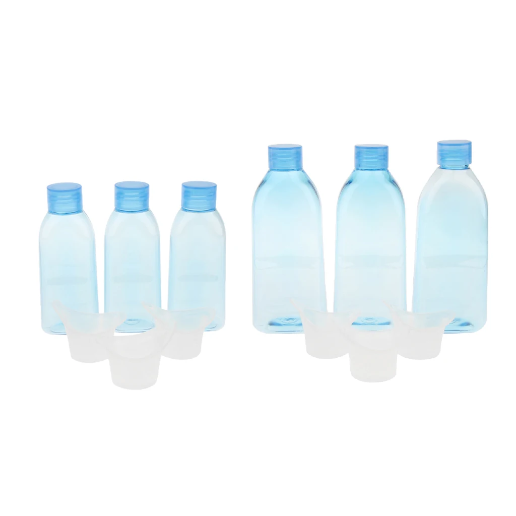 12x, Refillable Empty Bottle Cup for Mouthwash Eyewash Shampoo Home& Travel