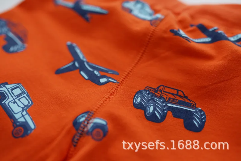 Tc-1367 детская одежда; детские брюки на гусеничном ходу; Новинка года; Летние Стильные шорты для маленьких мальчиков с принтом самолета и машины
