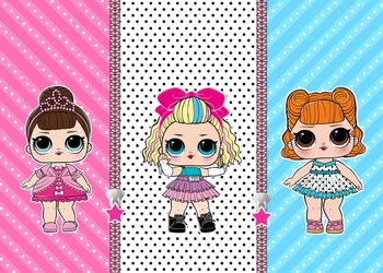 

LOL Surprise Party Birthday Background Cloth Theme Layout Anime Figure Dolls Decoration Supplies Kids Gift
