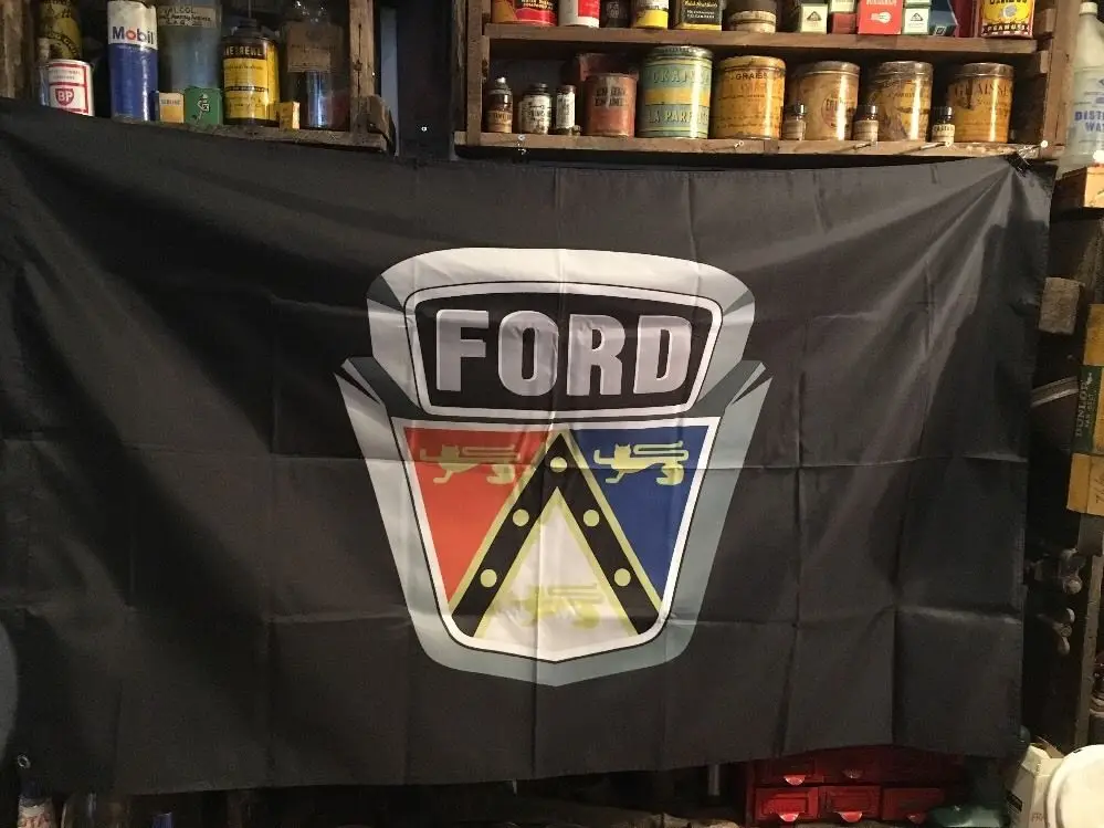 3ft x 5ft 3 x5ft Ford Винтаж логотип с принтов в виде флажков баннер, флаг из полиэстера Размеры 150*90 см
