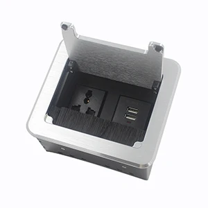 Universal-USB power JOHO многофункциональная настольная розетка, черный, серебристый, алюминиевый сплав, штепсельная вилка европейского стандарта, для телефона, USB, зарядное устройство, интерфейс, настольная розетка, BS-101 - Тип: Universal-USB power