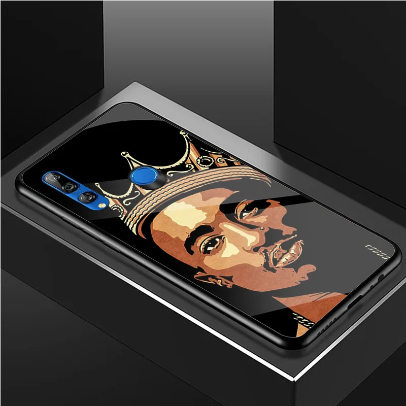 cute phone cases huawei Rapper 2pac singer Tupac DIY Luxury Tempered Glass Phone Case For Huawei Honor 30 20 10 Lite Pro 8X 9 10i Cover shell huawei snorkeling case Cases For Huawei