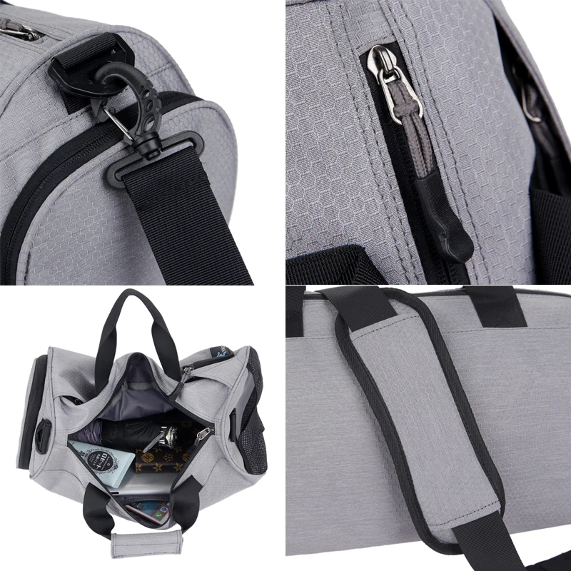 Free Knight Sports Gym Shoulder Bags, Dry Wet Separation Fitness Hand Bags,Multifunction Training Yoga Crossbody Bag, Shoes Bags