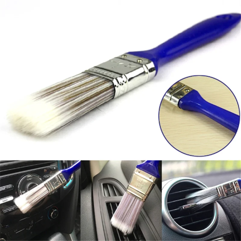 Plastic Handle Car Brushes For Interior Detailing Dashboard Rims Wheel