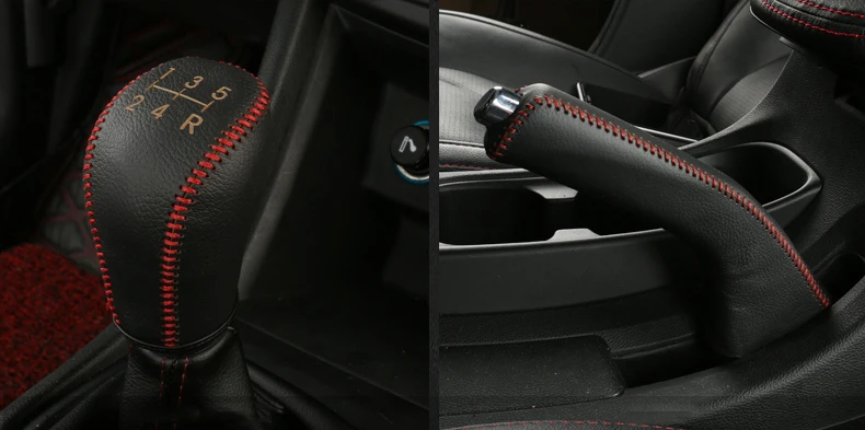 Для Chery ARRIZO5 ARRIZO 5 Крышка шестерни, ручной тормоз, кожаный чехол, Модифицированная ручка переключения скоростей, защитная крышка украшения автомобиля аксессуары