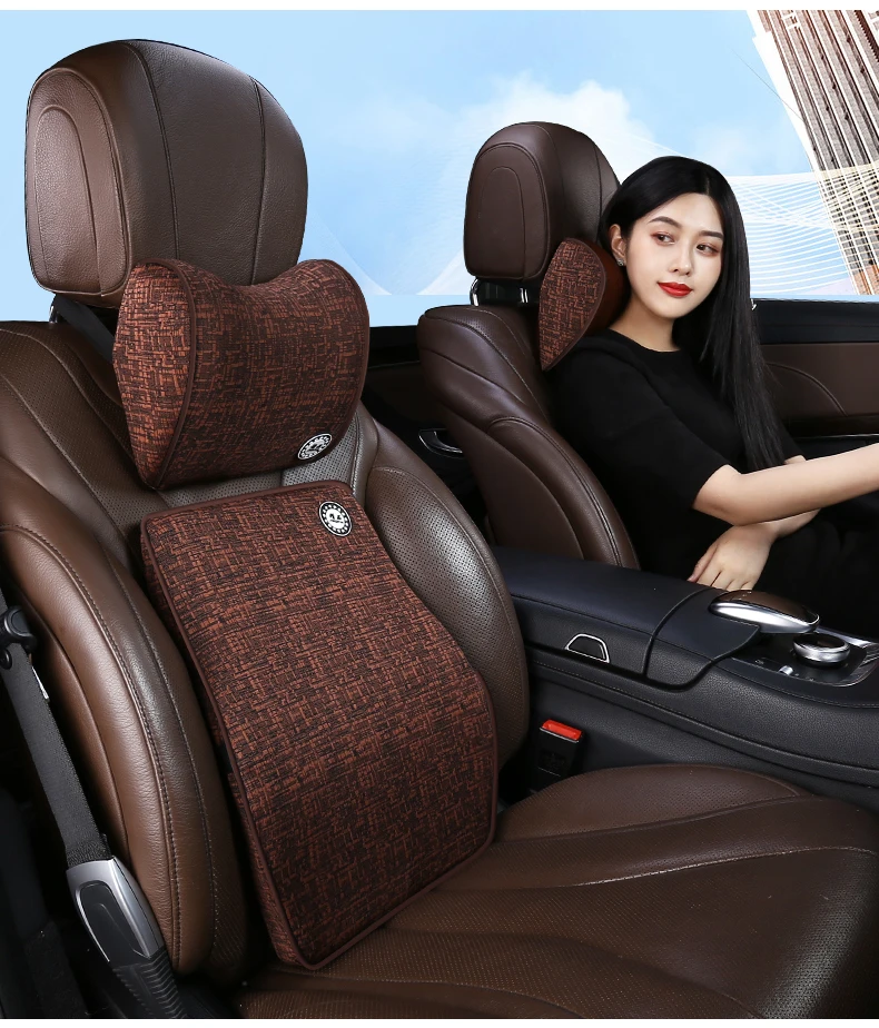 Car memory cotton headrest neck pillow waist pillow Hand Sew Car For Suzuki SX4 Alto Old Swift