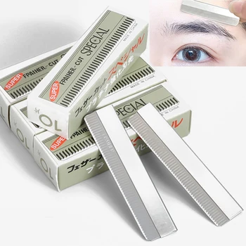 50pcs/lot Stainless Steel Eyebrow Trimmer Razor Blade Beauty Tool 50pcs/lot Stainless Steel Eyebrow Trimmer Razor Blade Beauty Tool