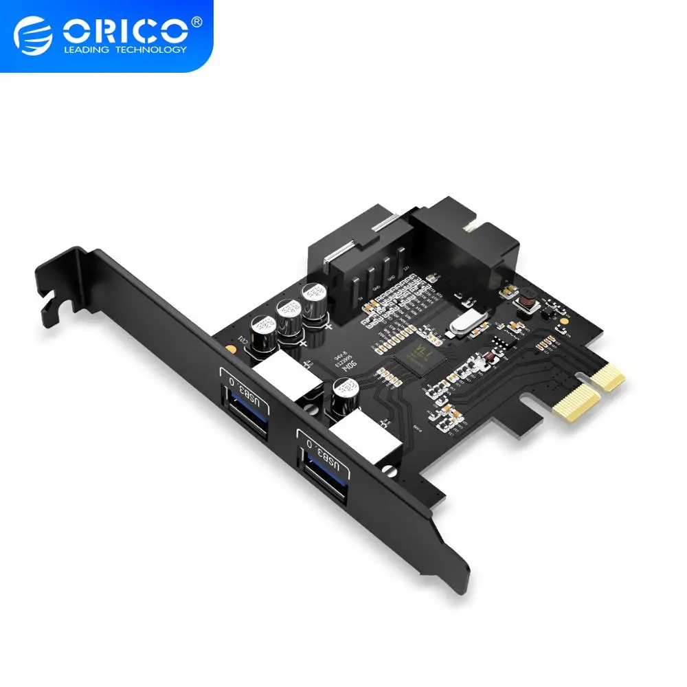 Настольная карта ORICO 2 порта с чипсетом VLI USB3.0 PCI Express USB 3 0 концентратор адаптер 19