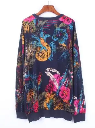 Новинка DESIGUAL Deg мужские весенние и осенние вязаные свободные эластичные рубашки с принтом в различных стилях свитера