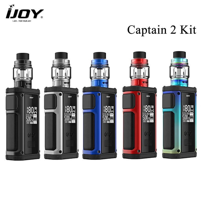 Оригинальный комплект IJOY Captain 2 180 Вт бокс-мод с баком V Subohm объемом 5 мл подходит