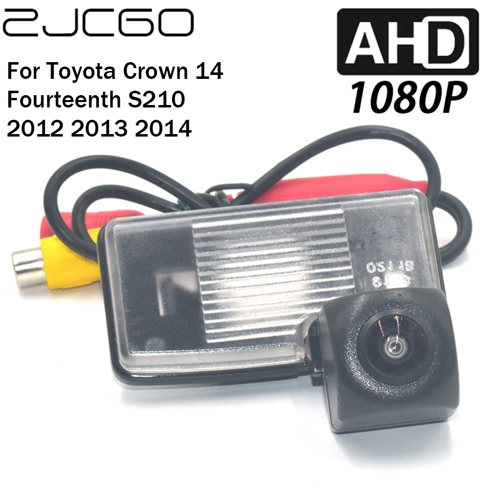 

ZJCGO Car Rear View Reverse Backup Parking AHD 1080P Camera for Toyota Crown 14 Fourteenth S210 2012 2013 2014