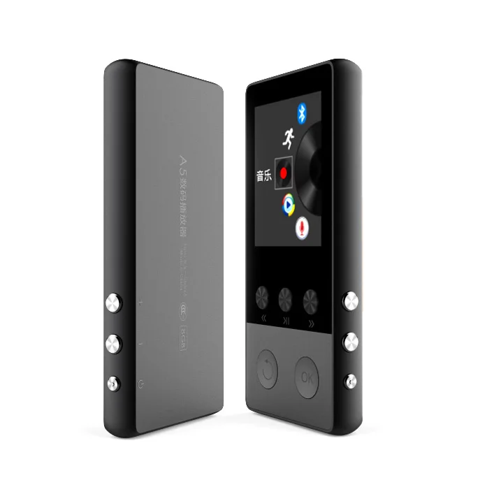 Bluetooth металлический MP3-плеер встроенный 8G Hifi без потерь музыка с шагомером и громким динамиком