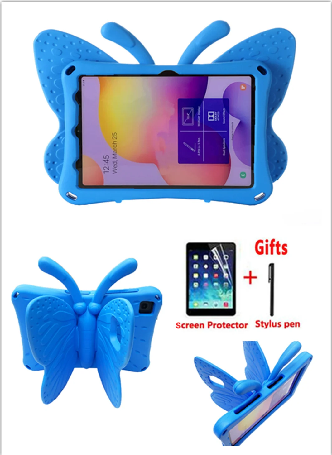 Custodia Per Tablet Per Samsung Galaxy Tab A7 10.4 T500 T505 Kids Eva 3D Cartoon Cover Tab S6 Lite P610 2020 T860 S5E T720 T725 Flim