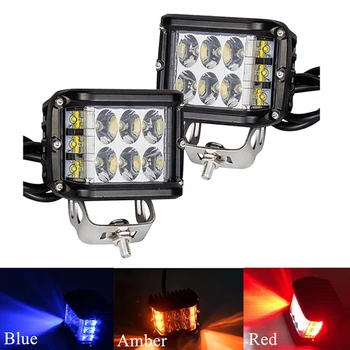 

2 Pcs 45W Led Storbe Flashing Work Light Spot Beam Driving Fog Light for 4x4 Accessories Offroad Car Truck ATV