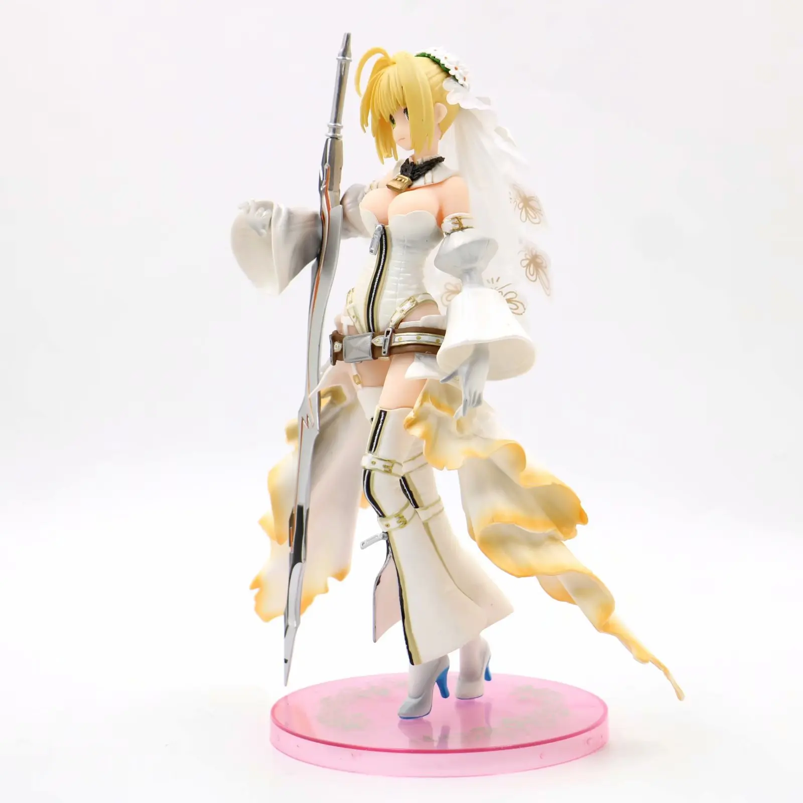 Fate/Grand ordersaber 2-Order Сетчатое свадебное платье невесты красочное свадебное платье Nero украшение гаражный комплект