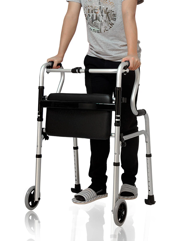 Yade Walker Die Ältere Spaziergang Aluminium Legierung Behinderte Vier Fuß EINE Cane Spaziergang Hilfs Implementieren Alter Helfen Schritt Umzusetzen-in Arche des Bundes aus Heim und Garten bei