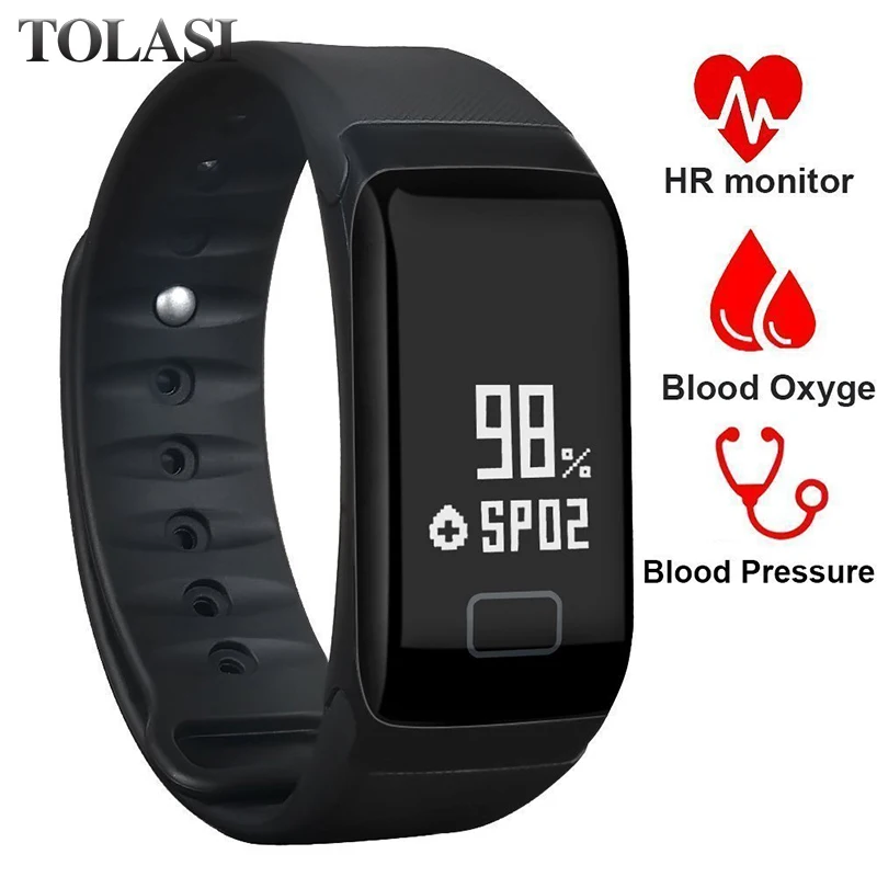

F1 Smart Bracelet IP67 Blood Pressure Heart Rate Monitor smart band Activity Fitness Tracker Pedometer for Andriod IOS