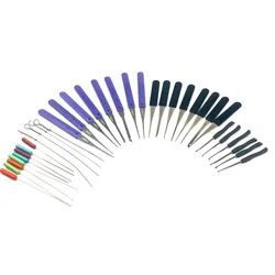 Locksmith Extractor Kit: Ultimate Broken Key Removal Set with Tension Wrench (B Set)