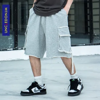 

UNCLEDONJM Hip Hop Summer Shorts Men 2020 Streetwear Bermuda Man Shorts Multi-pocket Punk Casual Knee Length Short Men RMB-20s23