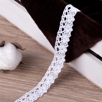 

Knitted lace, 15 mm × 15 ± 1 m, white