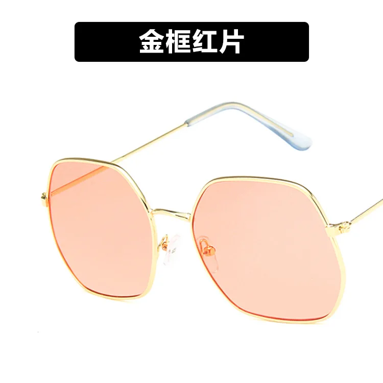 Модные Ретро Металлические солнцезащитные очки пилота женские брендовые дизайнерские розовое зеркало квадратные солнцезащитные очки винтажные роскошные женские Оттенки UV400 - Цвет линз: 8