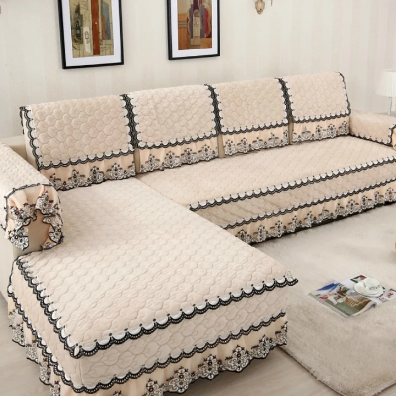 

Multi-size Simple Design Sofa Cover With 4 Colors Solid Couch Cushion For Living Room