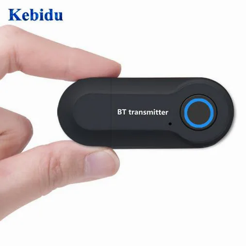 KEBIDU 3,5 мм разъем Bluetooth беспроводной передатчик громкой связи вызов Bluetooth передатчик автомобильный комплект AUX аудио музыка беспроводной адаптер