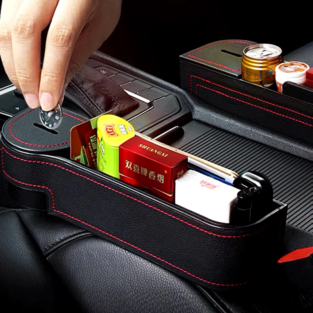 Ящик для хранения автомобильного сиденья из натуральной кожи органайзер