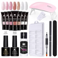 Poly UV Gel Kit All for Manicure Gel Nail Extension Set Slip Solution Builder Acrylic Gel Polish Nail Art Tool Design Fingertips 1