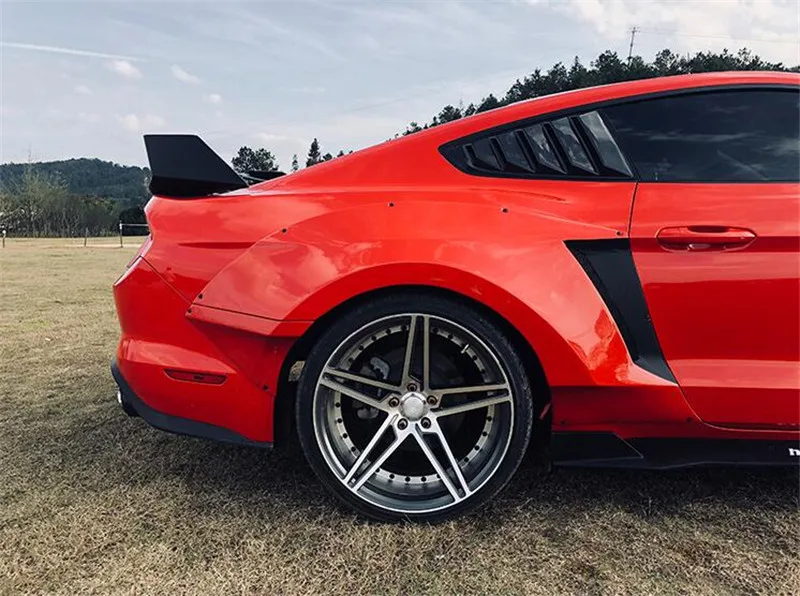 Для аксессуаров колпак колеса mustang ford mustang комплект кузова автомобиля широкофюзеляжный FRP материал колпак колеса 8 шт. задний спойлер