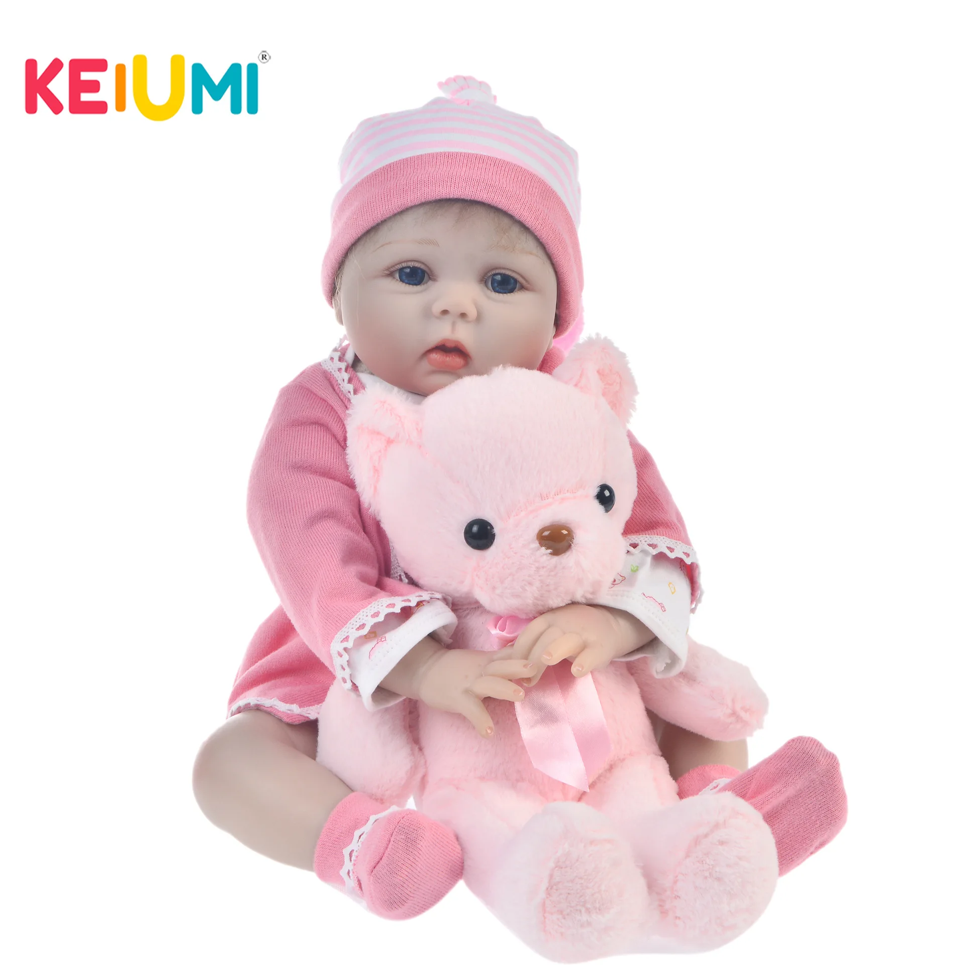 

Keiumi Hot Selling 55cm Reborn Baby Doll Model Baby Reborn Baby