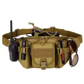 

Universal Waterproof Molle Pouch Waist Fanny Packs Camping Shoulder Crossbody Bags Casual Chest Bag For Mountaineering Cycling