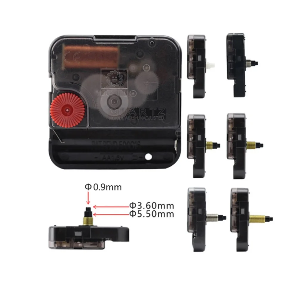 Non-ticking Silent Quartz Clock Movement Mechanism 12888 Battery Powered Clockwork Motor for DIY Wall Clock Repair Replace Kits