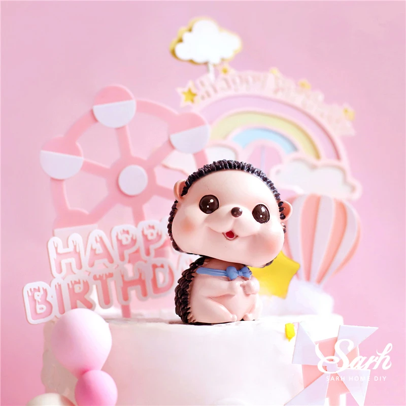 Decoration De Mariage En Herisson Avec Nœud Papillon Decoration De Gateau A Ferris Wheel Etoile Joyeux Anniversaire Pour Fete Fournitures De Patisserie Cadeau D Amour D Anniversaire Aliexpress