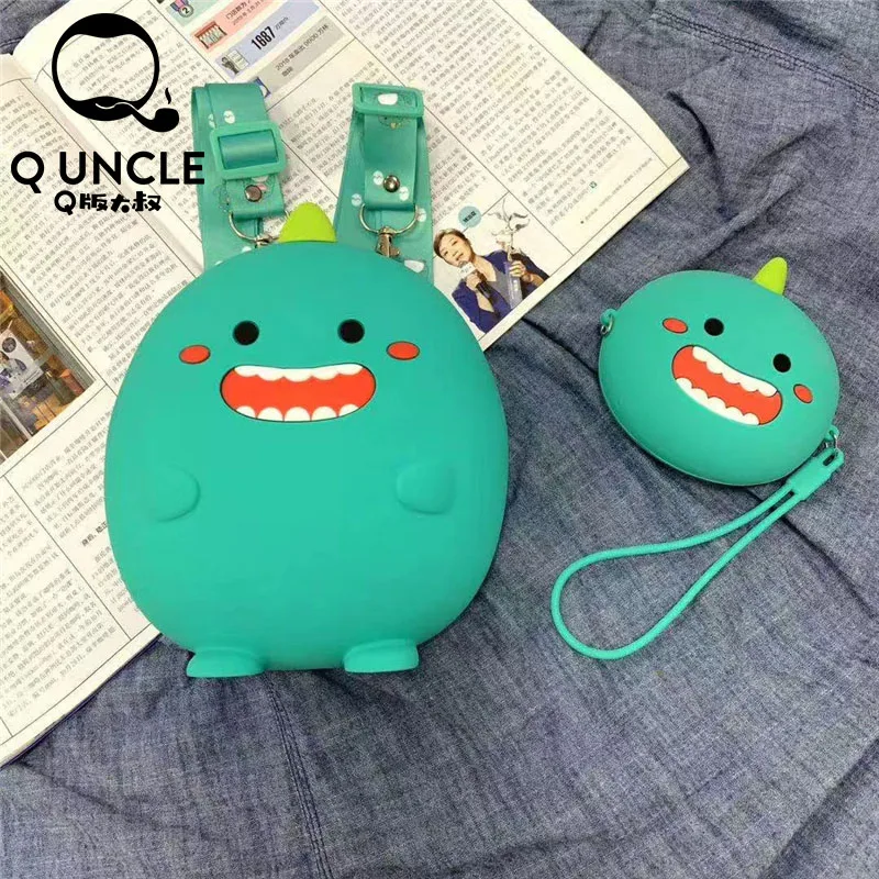 Новый милый детский силиконовый рюкзак Q дядя с забавной радостью мини школьный
