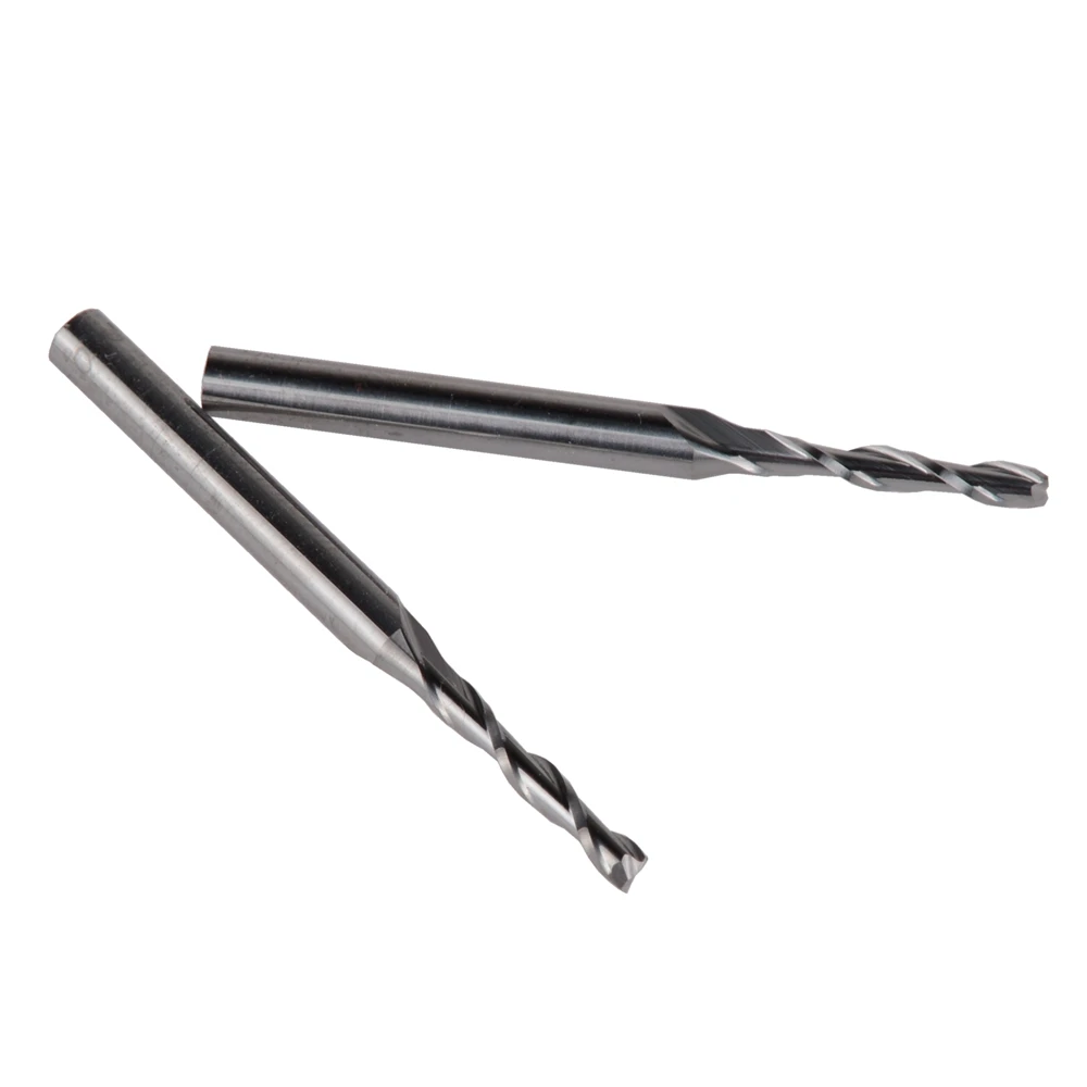 

10Pcs 3.175x2x12mm Two Flutes End Mill Bits,Cutting Tools,Carbide Tools, Woodworking Tools,CNC Router Bits
