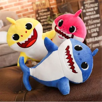 

Plush Toy 32cm Children Git Animal Cartoon Shark Kids Birthday Cute Sofa Throw Pillow