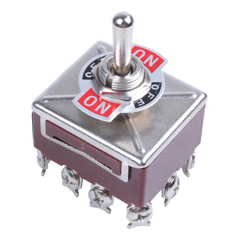 10A/380VAC 15A/250VAC 3 положения 4PDT ВКЛ./ВЫКЛ./вкл. 12 Pin тумблер