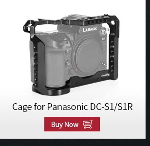Клетка для камеры SmallRig S1H для камеры Panasonic S1H Dslr с холодным башмаком и рельсовый штатив Nato для съемки-2488