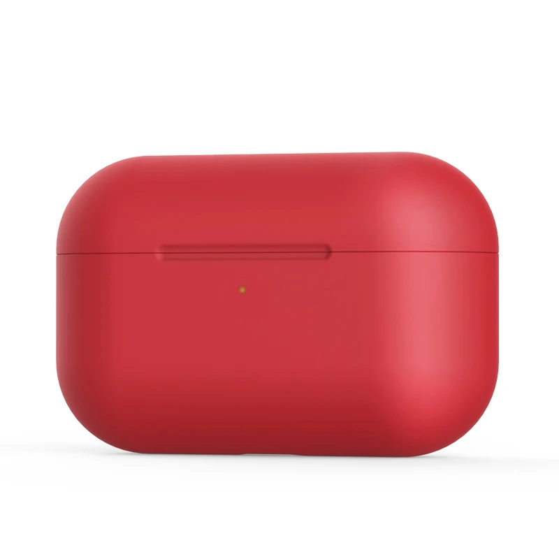 red no ring Мягкий силиконовый чехол из ТПУ для Apple Airpods Pro 3 поколения, защитный чехол для Airpod Pro, чехол для AirpodsPro, чехол s - Цвет: red no ring
