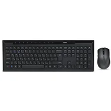 Rapoo 8210M Multiple Mode Wireless Keyboard and Mouse Russian Keyboard Optical High Definition Tracking Engine 1600 DPI Mouse