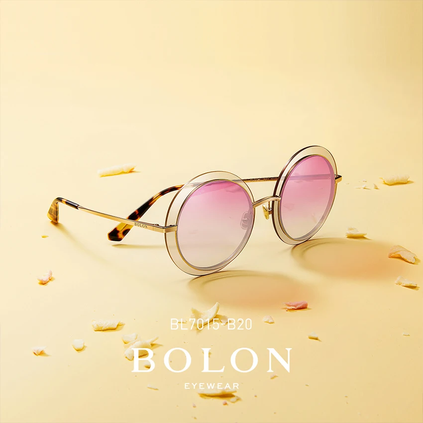 BOLON Fashion Round Sunglassees for Women BL7015