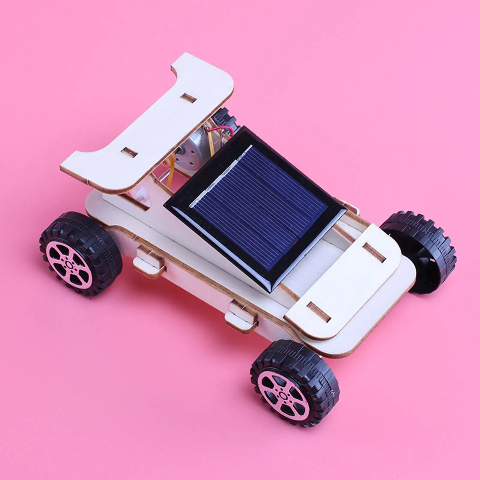 Подвижная деревянная игрушечная машина на солнечной энергии 3D пазл DIY модель