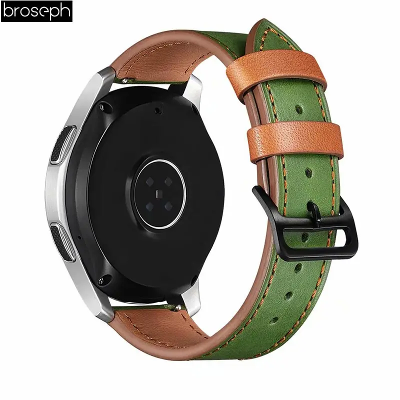 Ремешок для часов samsung gear S2 classic Sport 4 Band для Tic Watch 2 из мягкой натуральной кожи для Amazfit Bip Youth watch Bracelet