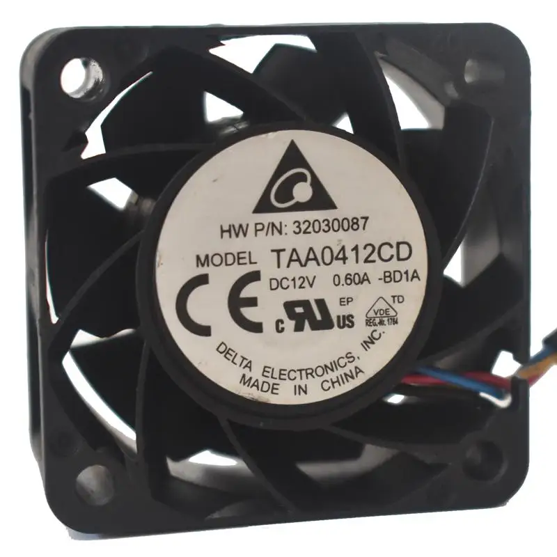 Delta THA0412AD 4cm 4020 12V 0.60A 4-Wire Temperature Control Large Air - Foto 2