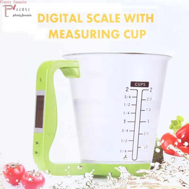 Цифровые весы с ЖК дисплеем измерительный стакан кухонные электронный